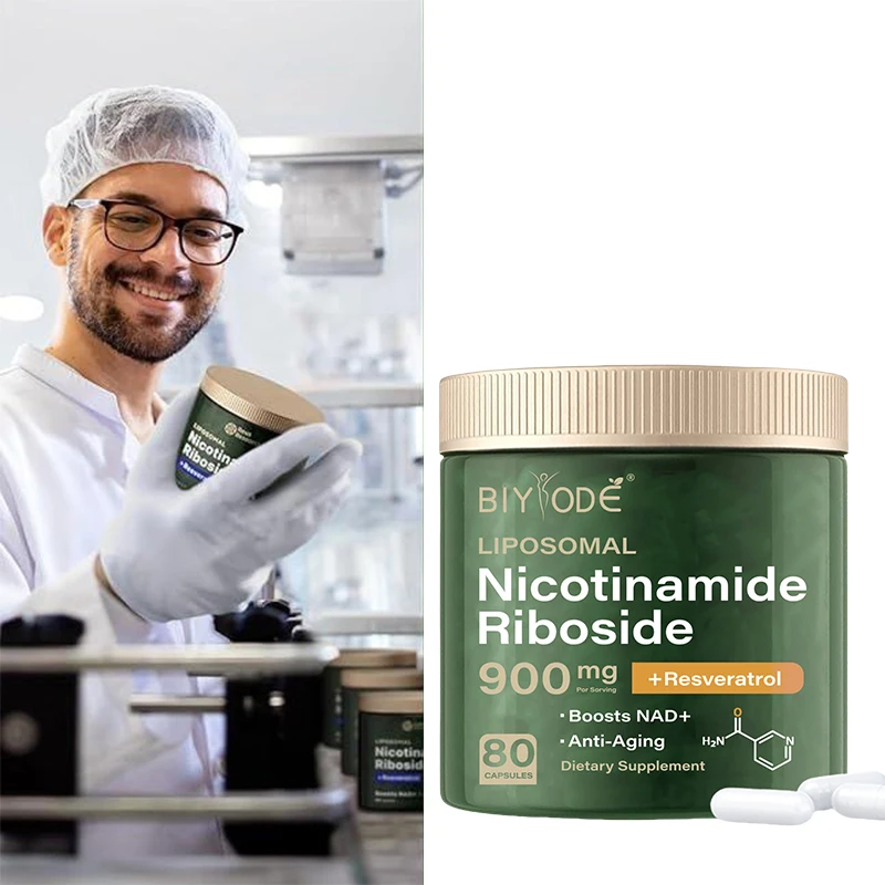 NAD+ Supplement Capsule-Liposomal Nicotinamide Riboside Resveratrol Quercetin for Anti-Aging Energy Focus nad+ supplement capsules