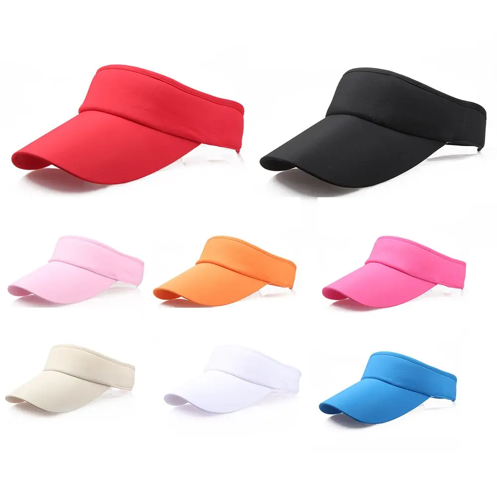 Tennis Caps Yoga Baseball Hats Men Women Hat Vizor Sun Visor Adjustable Sports Tennis Golf Headband Cap Unisex