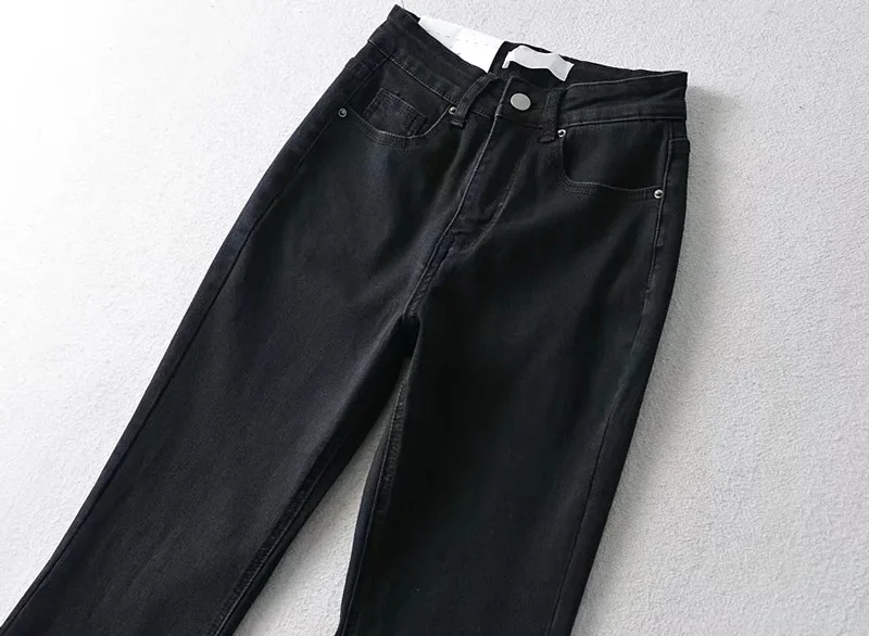 Jeans com Bolsos em Forma de Coração Meio da Lavagem Moda Menina Quente Doce Mulher Cintura Alta Queimado no 8e01 27 Computers & Electronics