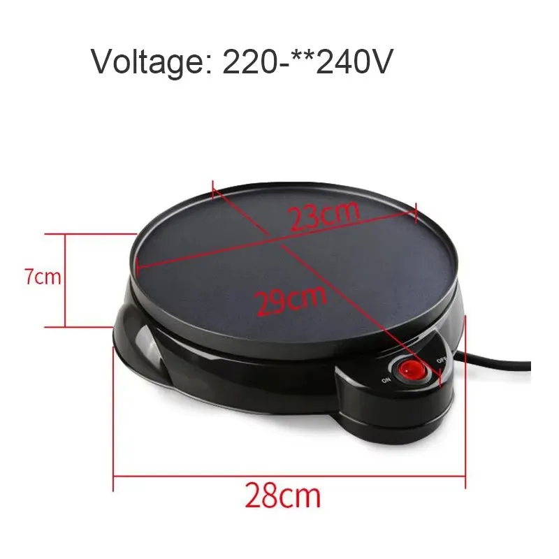 220V 650W Kitchen Electric Crepe Maker Paratha Chapati Flat Bread Pizza Tortilla Maker Cooking Tools Appliance Bakeware