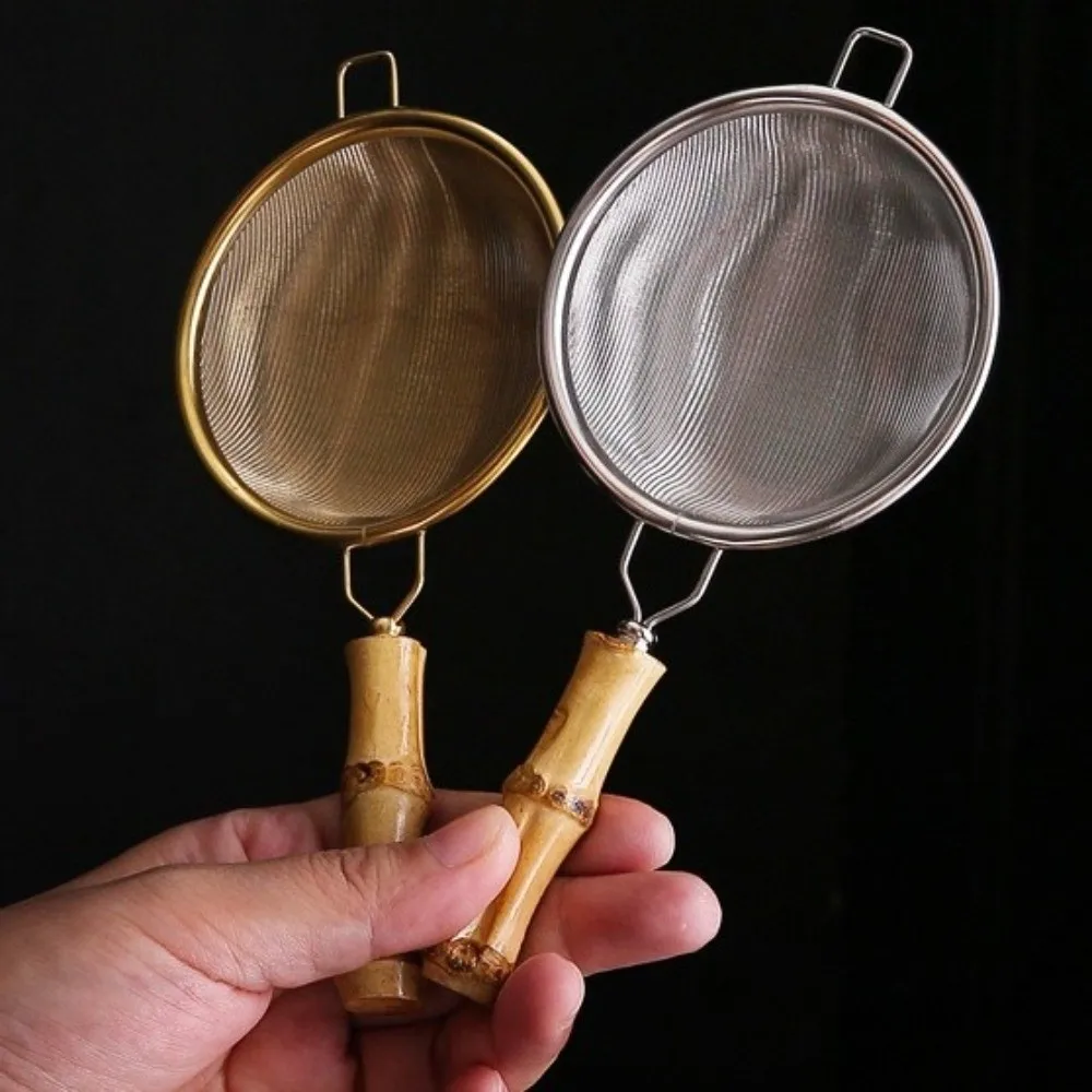 New Stainless Steel Matcha Sifter Easy to Clean Rust-Proof Fine Mesh Strainer Small Very Fine Mesh Food Sifters for Kitchen