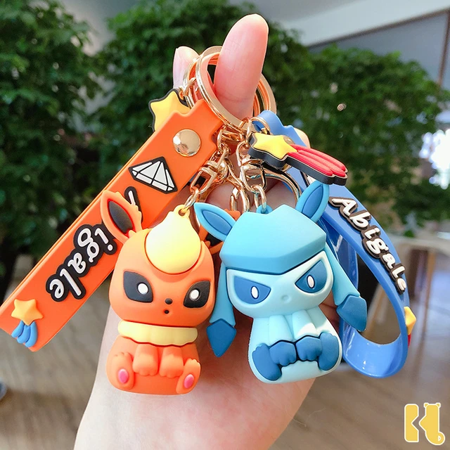 Porte-clés en PVC Pokémon Anime Figure, Eevee, Pikachu, Vaporeon, Umbreon,  Glaceon, Sac, Porte-clés, Charme, Jouets pour enfants, Cadeaux  d'anniversaire - AliExpress