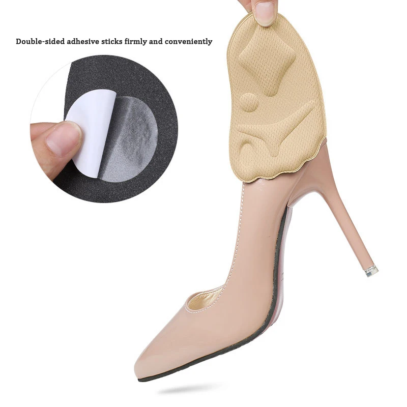Shoe Insoles Forefoot Pads Toe Pads Forefoot Cushion Women Forefoot Half Insoles for Shoes Shoe Size Reduce Insert Shoe Pads Comfort High Heels Toe Protector Cushion Foot Care Pad