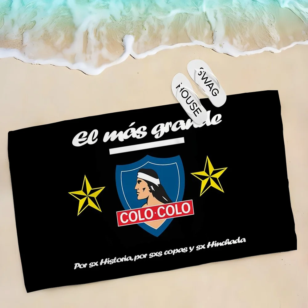 1pc Social Y Deportivo Colo-Colo Towel Children's Beach Towel Summer Swimming Shower Towel Bathroom Supplies 2