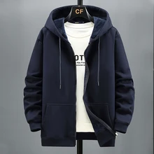  Plus Size 10XL 12XL Hoodie Men Autumn Winter Fleece Hoodies Solid Color Jacket Hoodies Big Size 12XL Blue Black Red Grey 