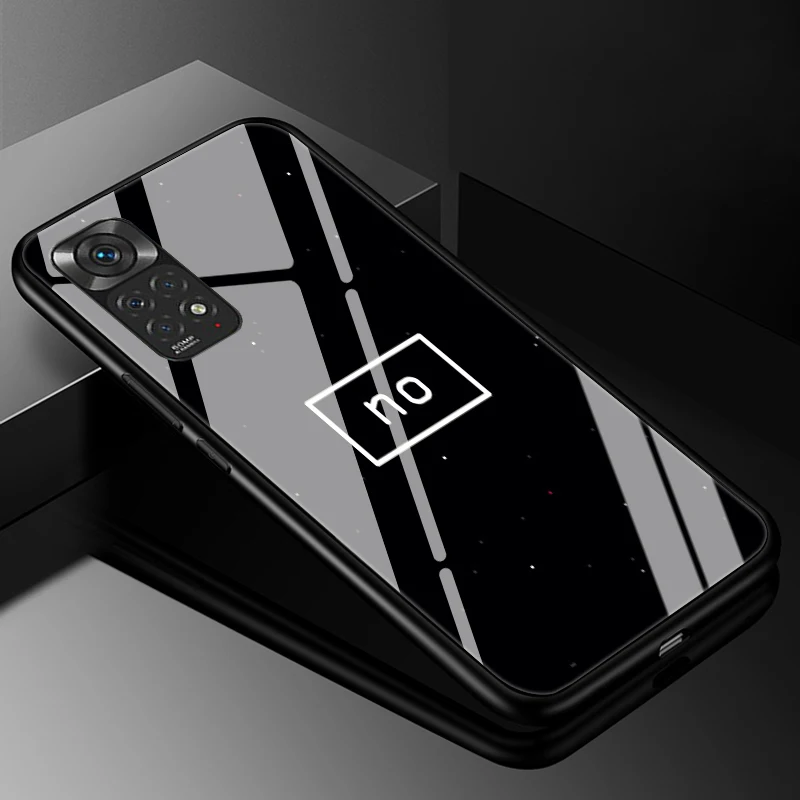 Premium Tempered Glass Hard Back Cover - Sleek Protective Case with Enhanced Durability