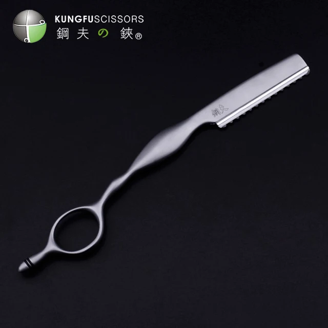 

KUNGFU VG10 Steel Hair Razors Barbers Salon Straight Shaving Face Satety Razor