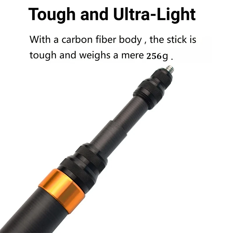 Selfie Stick Carbon Fiber Invisible Extended Edition Selfie Stick 290cm 3m 150cm For Insta360 X4 / X3 / X2/ ONE RS Accessories For Insta 360