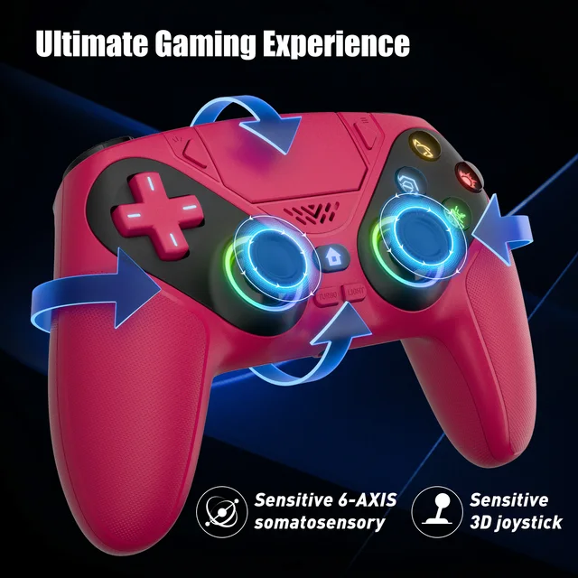 Controller for PS5/PC Gamepads,Gaming Handle Hall Effect Triggers,Game