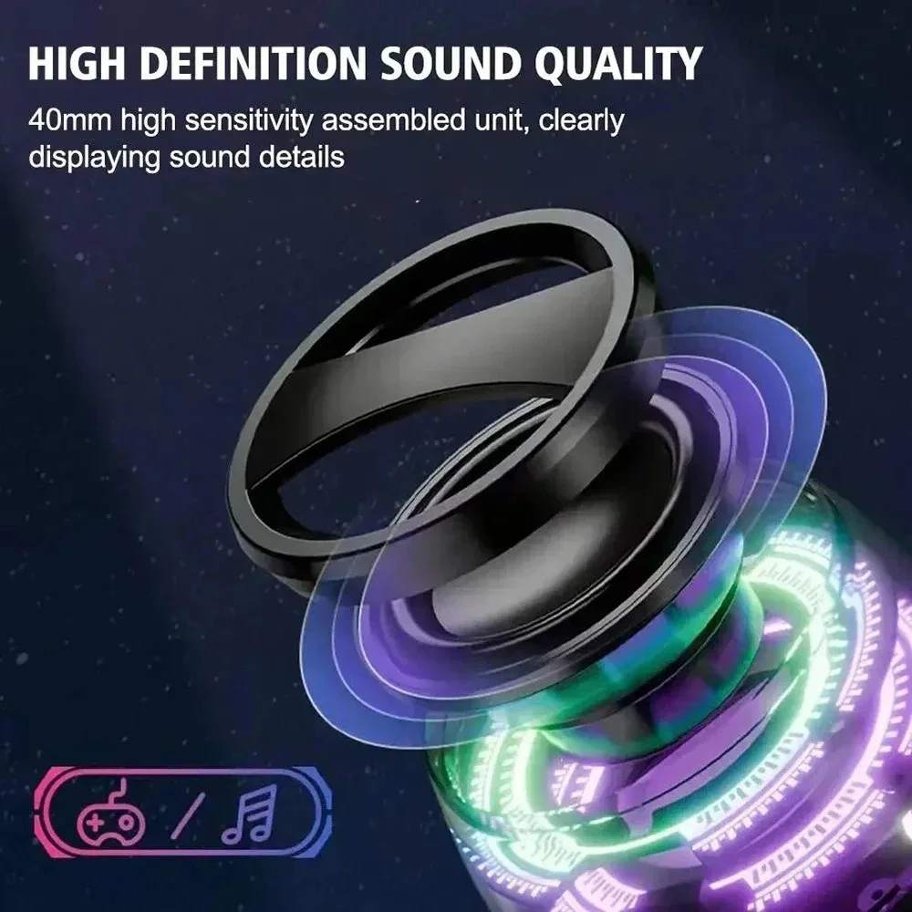 G200 Portable Bluetooth Speaker RGB Light Magnetic BT5.3 Mini Sound Box 7H Playback Phone Holder For iPhone Samsung Xiaomi