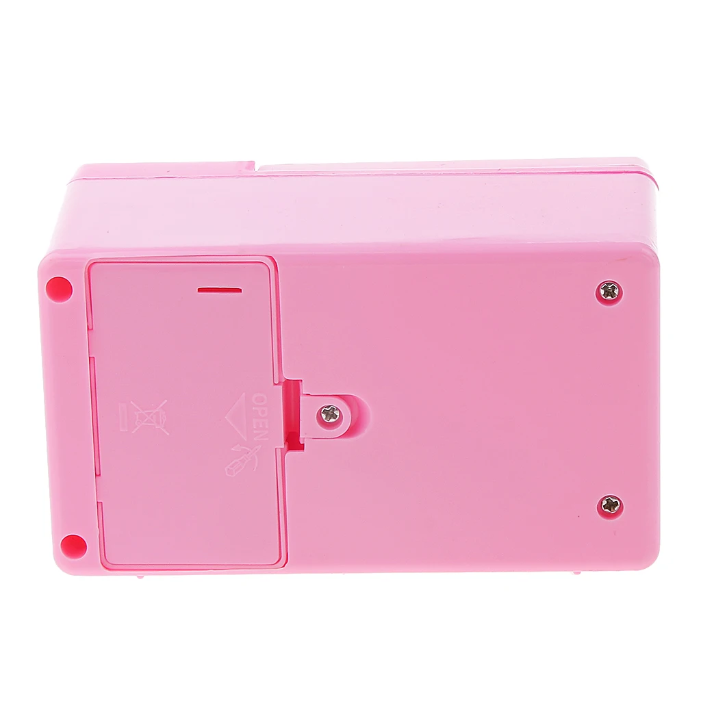 Children Role Playing Toys Household Furniture Microwave Pink 4