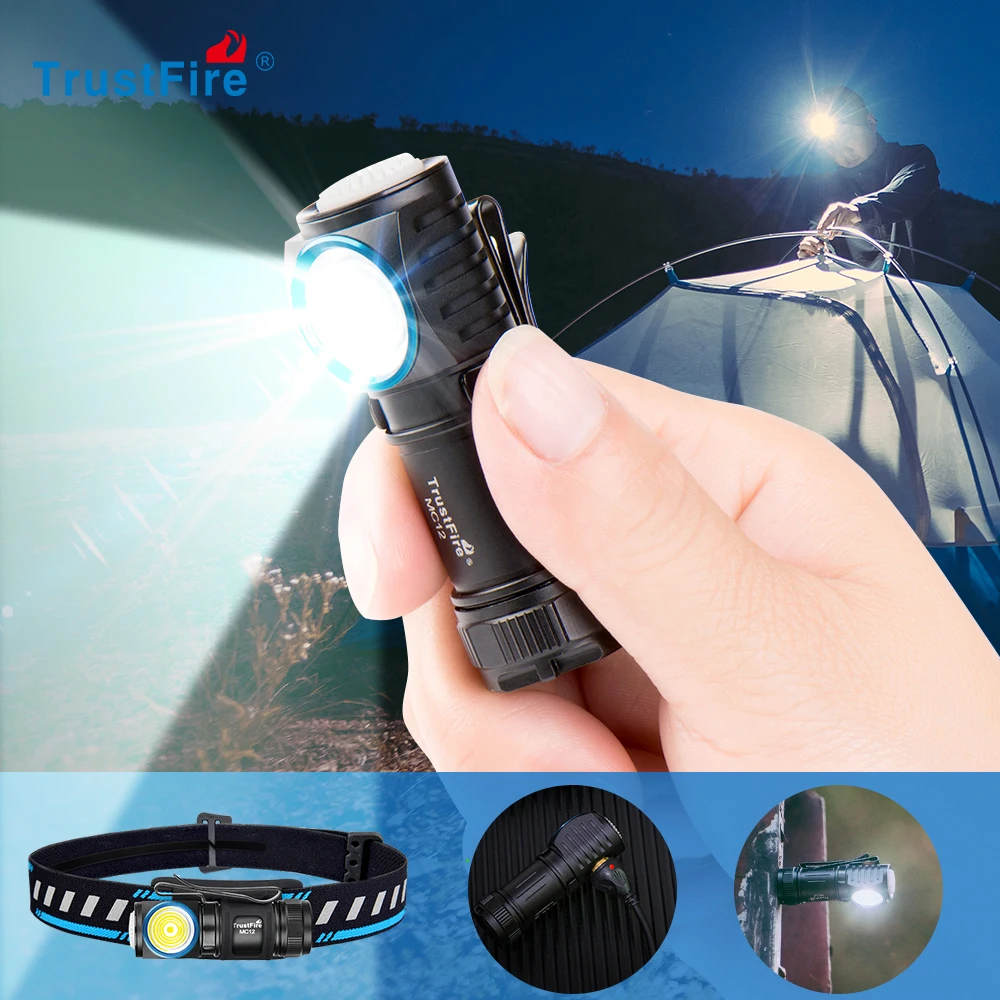Trustfire MT15 LED Headlamp EDC Flashlight Type-C Rechargeable