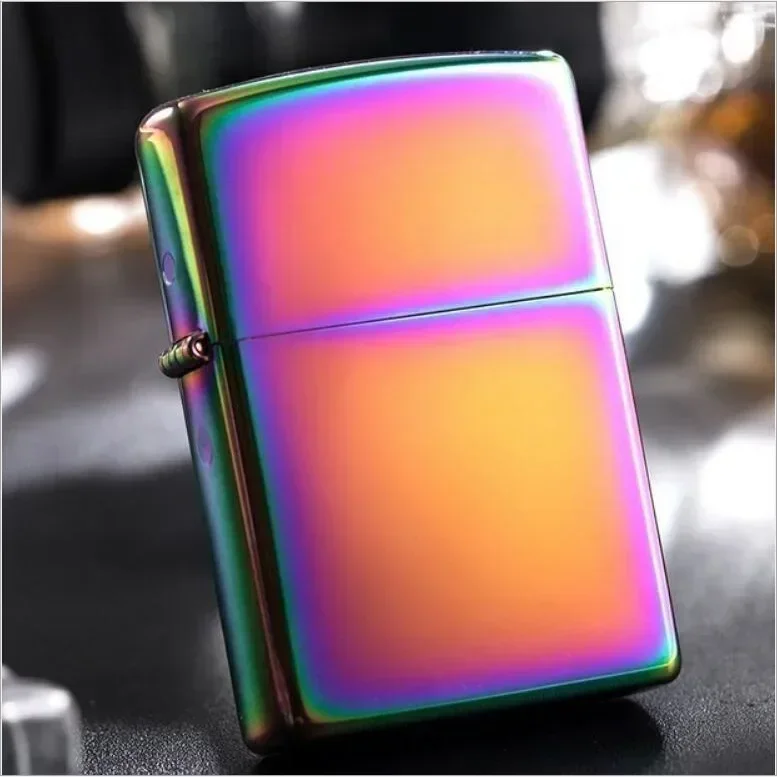 Kerosene Lighter New Pattern Classic Kerosene Lighter Metal Body Sand Wheel Fireproof Lighter Cigarette Accessories Men's Small Gifts Tools