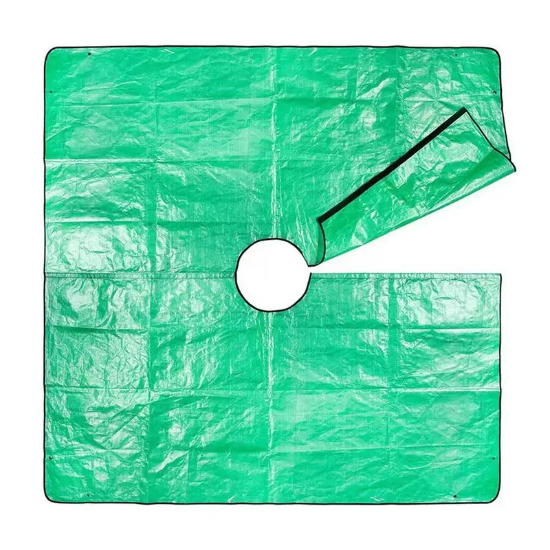 Gardening Potting Pad Leaf Tarp Heavy Duty Waterproof Leaf Garden Holes Hauler Pruning Tarpaulin 23.6in Outdoor
