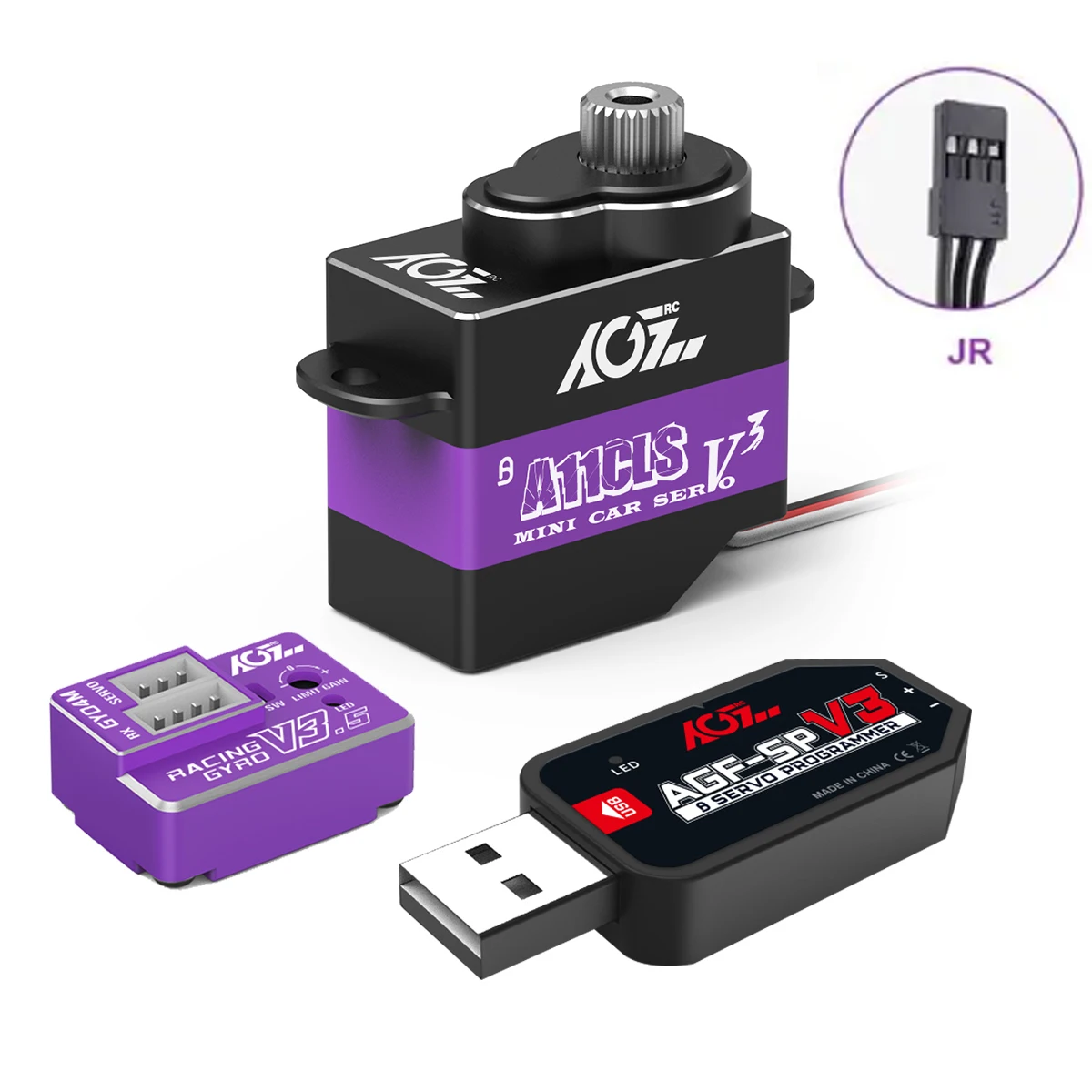 A11CLS V3 AGFRC マイクロサーボ Mini-Z-Car AGFRC A11CLS Programmable High Speed Servo for Mini z RC