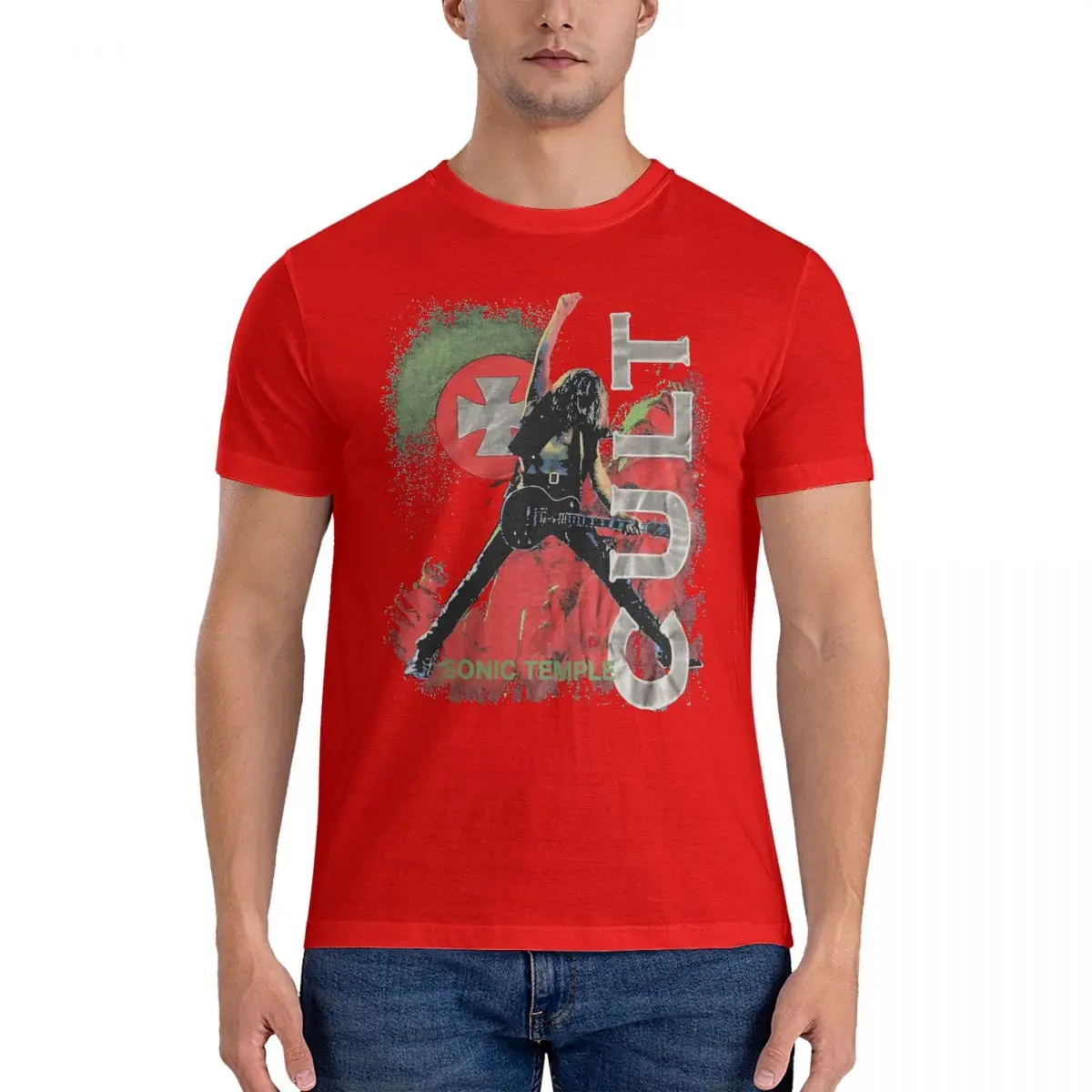 thumbnail image 1 of Camiseta de Sonic Temple Cult para hombre, camiseta de Death Metal, camiseta increíble, camiseta de manga corta con cuello redondo, 100 % algodón, recién llegada, camisetas, 1 of 5