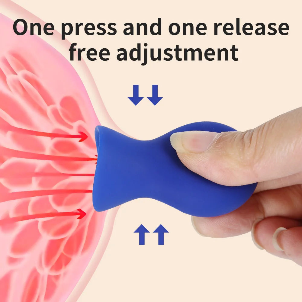 Nipple Sex Toys 2PCS Silicone Nipple Sucker Pump Breast Massager Nipple Clamps Clitoris Stimulator for Couples