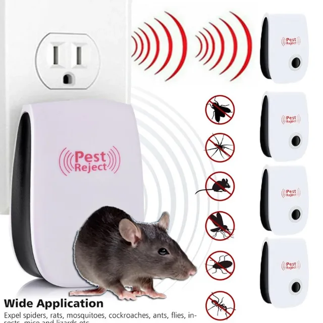 Rágcsálóvezérlés Beltéri Csótány Szúnyog Rovargyilkos Ultrahangos Kártevőirtó Dugó Elektronikus Szúnyogtaszító Anti