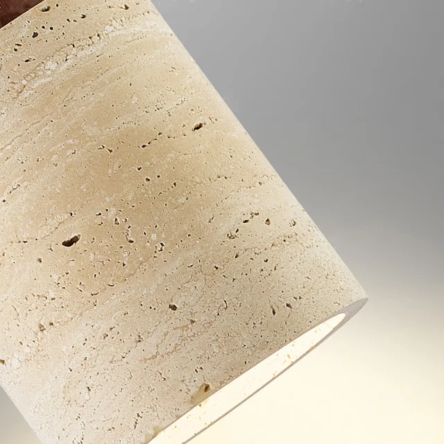 Modern Wabi-Sabi Stone Pendant Lamp 6