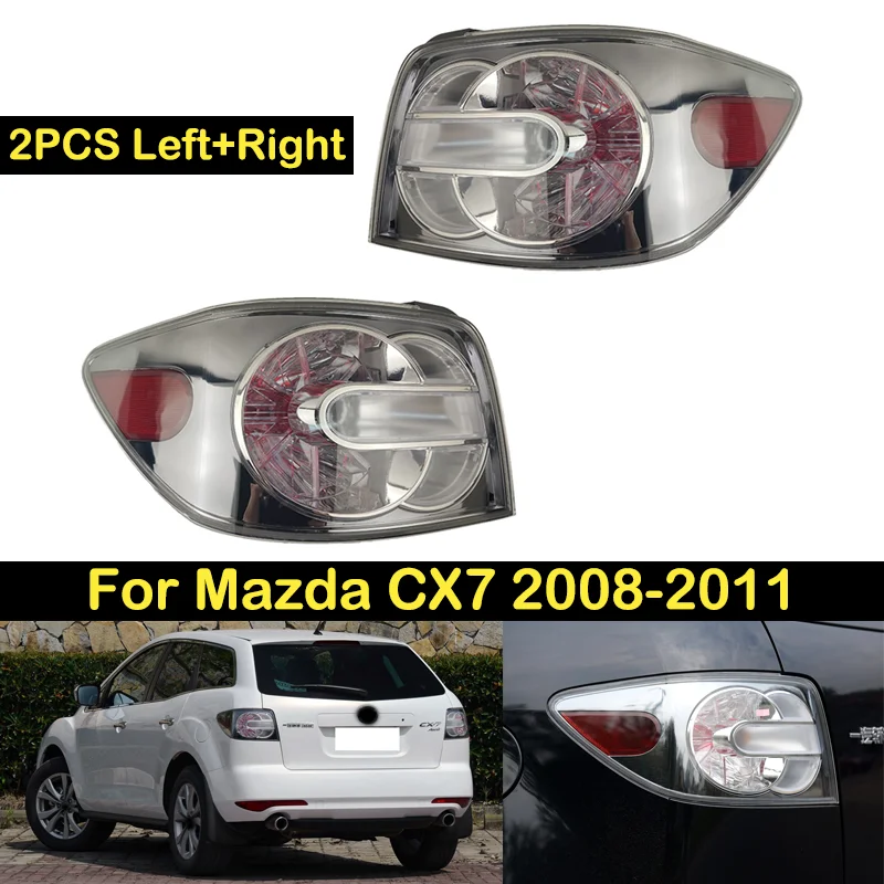 

DECHO 2PCS Taillight For Mazda CX7 CX-7 2008 2009 2010 2011 Brake Light Rear bumper Taillights taillamps tail light