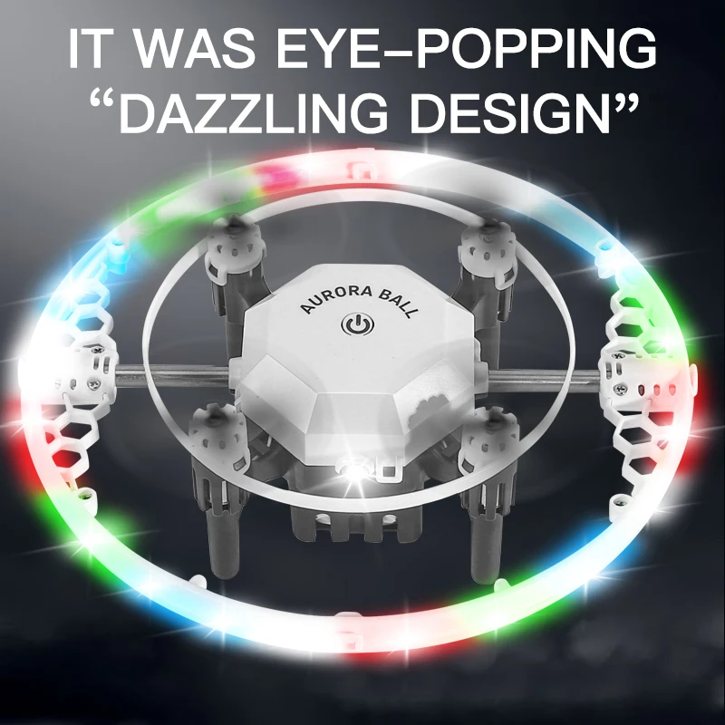 New Remote controlled quadcopter with 360 degree flip, one click 360 degree RGB light rotation, children's holiday gift