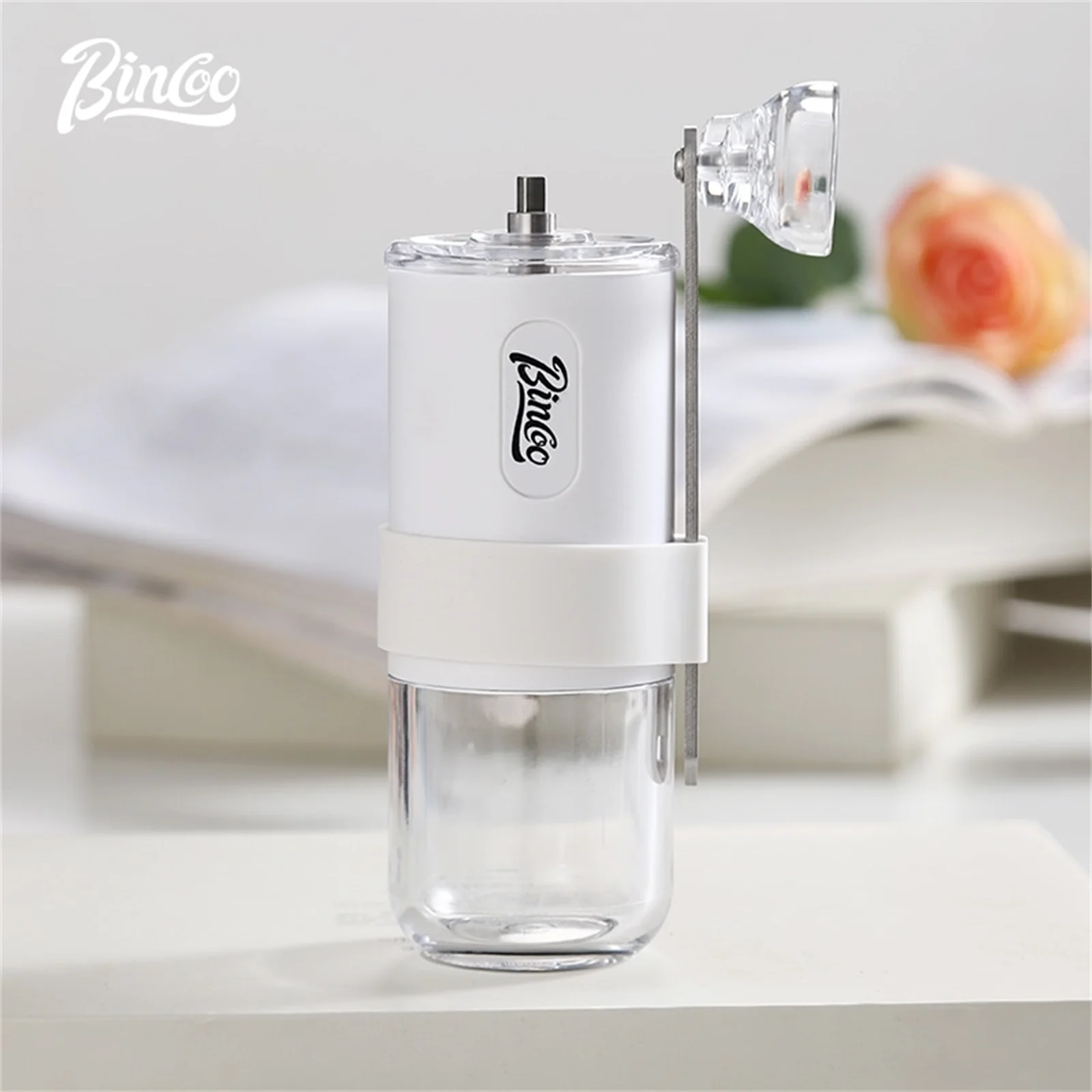 مطحنة قهوة يدوية قابلة للطي من BINCOO، مطحنة محمول...