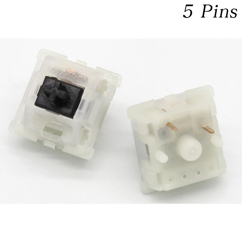 Gateron Mechanical Keyboard Switch 5Pin Blue White Red Black 35g 45g 55g 60g 80g RGB SMD Switches for Mx Switch Compatible