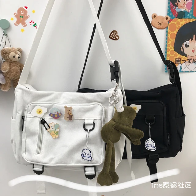 Men And Women Crossbody Bag Large Capacity Harajuku Hiphop Messenger Bag  Student Bag High Quality Travel Outdoor Shoulder Bag - AliExpress