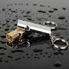 Portable Aluminum Safety Whistle For Outdoor Hiking Camping Survival Emergency Keychain Multi Tool Dual-tube Survival Whistle 4