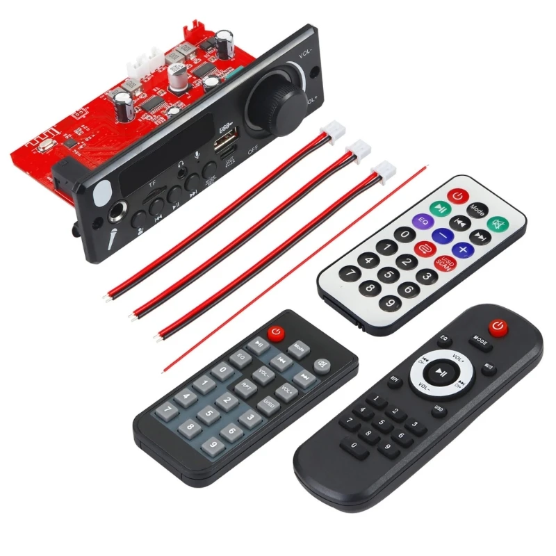 

JX-X1 Bluetooth-совместимая плата декодера MP3, автомобильный радиомодуль, USB-микрофон E1YA
