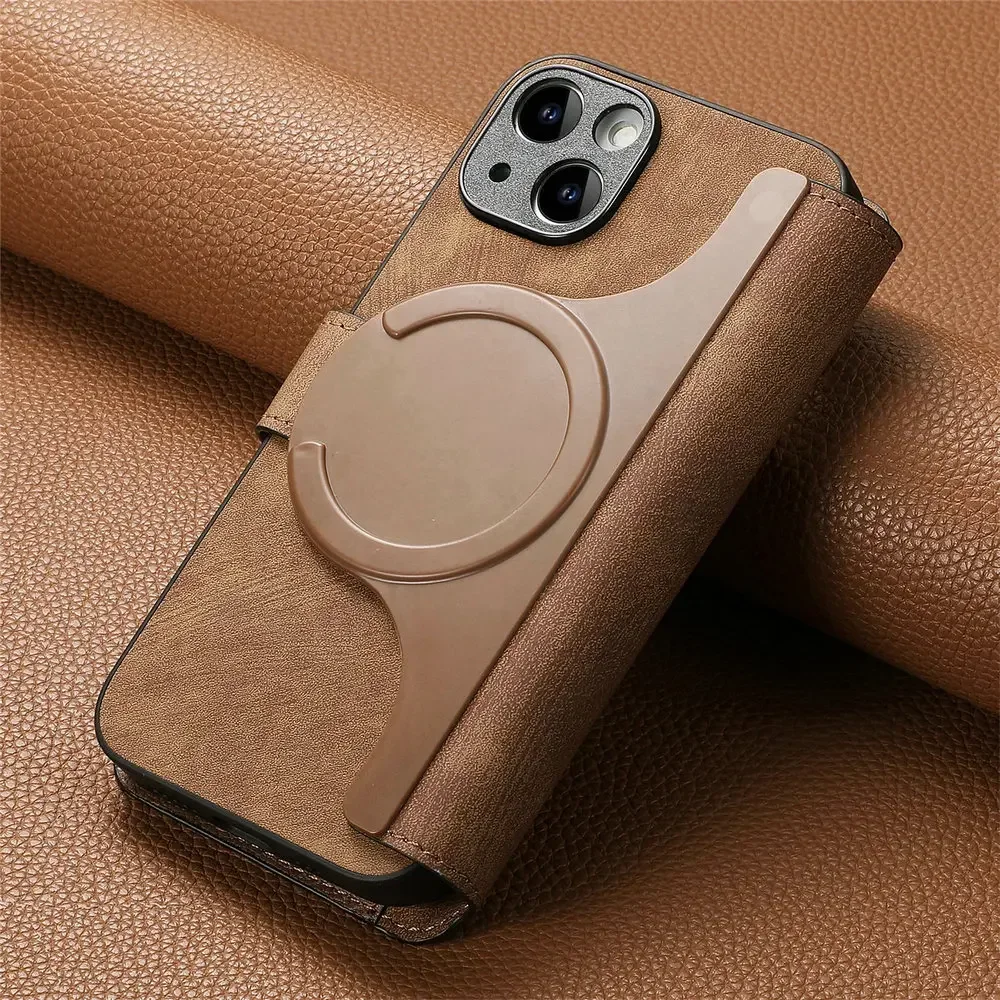 Leather RFID Wallet & Case with Zipper – Fits Honor and Huawei Smartphones