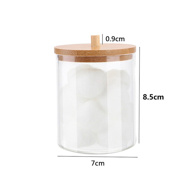 Organizer Cotton Swab Storage Box Organizador Acrylic Cotton Pad Storage Box Cosmetic Plastic Box Bathroom Bedroom