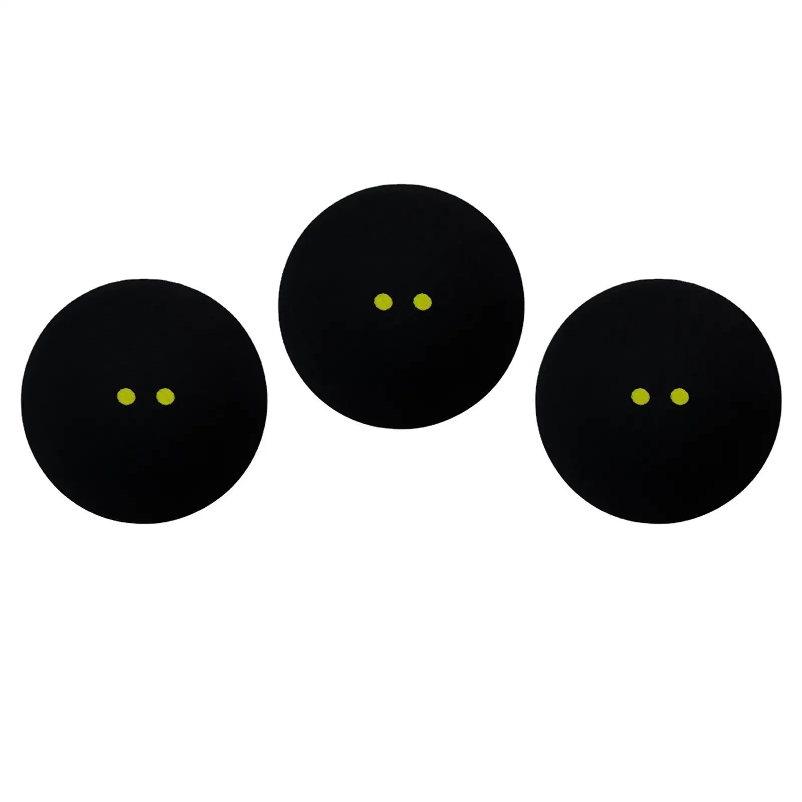 3Pcs Double Yellow Dot Squash Balls Lightweight Gear Training Squash Balls for Club Games Squash Racket Balls Competition Sports 3Pcs Double Yellow Dot Squash Balls Lightweight Gear Training Squash Balls for Club Games Squash Racket Balls Competition Sports
