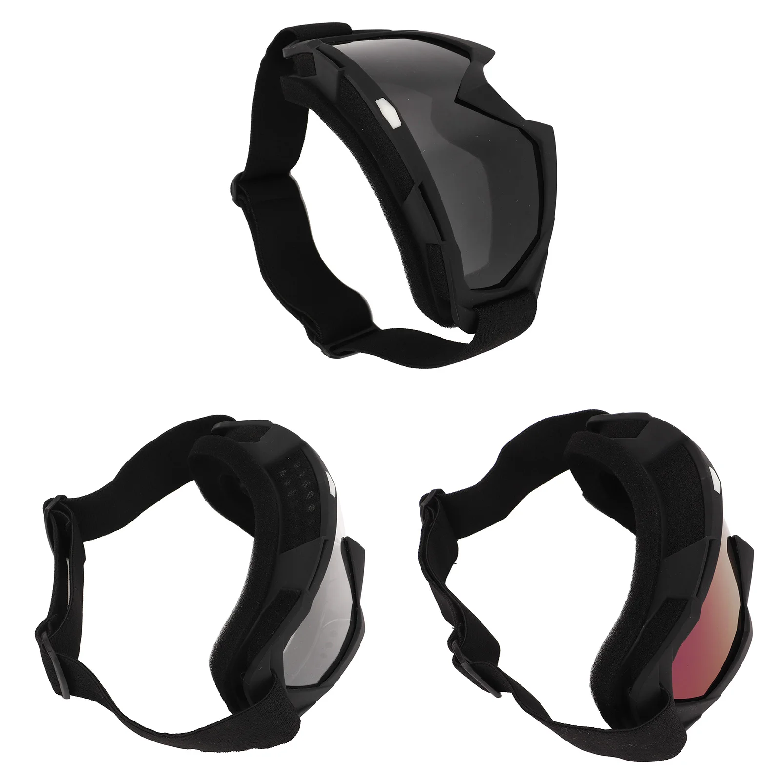 Outdoor Ski Goggles, Sports Cycling Motorcycle Windproof Goggles Bike Off Road Dustproof Glasses Matte Black Frame Snow Goggles 3