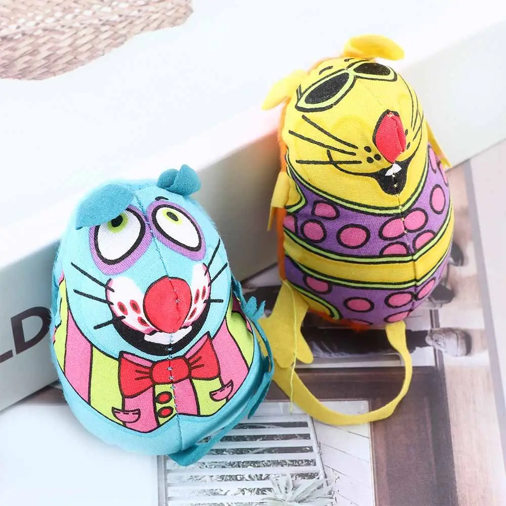 Unique Lovely Canvas with Cat Mint Stuffed Toys Funny Pet Toys Cat Mouse Toys Catnip Chew Biting Toys squeaky dog toys dog chew toy