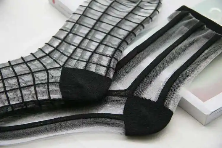 5 Paar Damen-Socken, modische, transparente Netz-Glasseidensocken, ultradünne, transparente Kristallspitze, fabelhafte, elastische Sommer-Knöchelsocken – Detail 21