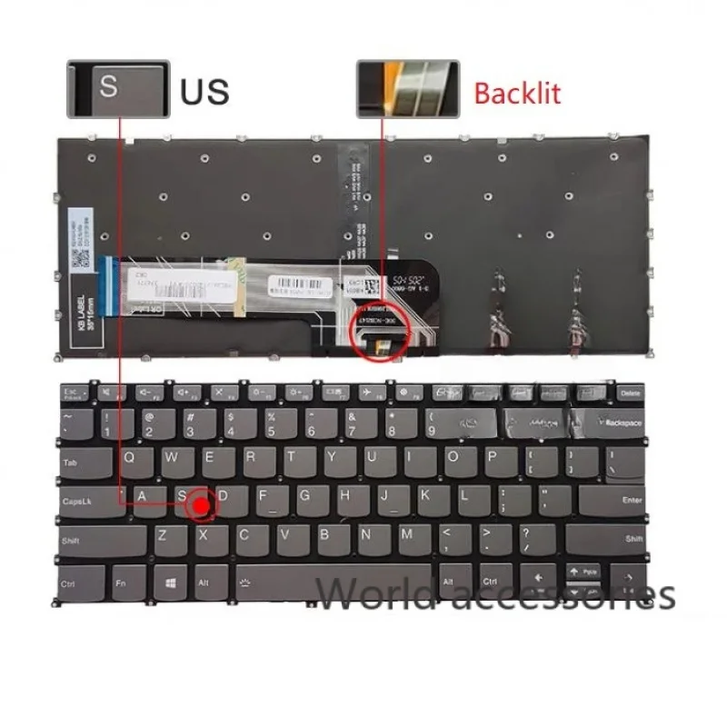 

Новая английская клавиатура с подсветкой для Lenovo IdeaPad 5 14IIL05 14ITL05 Flex 5 14ARE05 5-14IIL05 Flex 5-14IIL05 5-14ARE05