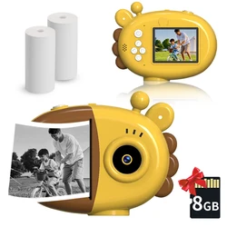 Children's Snap Instant Printing Camera Kids Portable Digital Creative Print Cameras for Boys Girls Child Birthday Gift