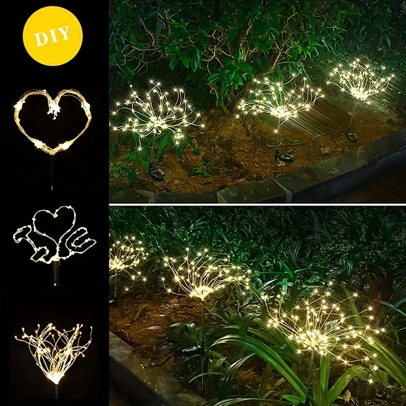 Solar Powered Firework String Lights