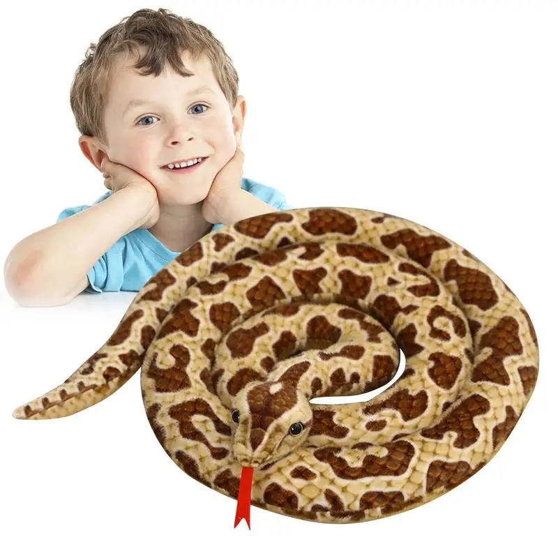 

Plush Snake Toy Children's Funny Zodiac Snake Doll Toy Simulation Large Snake Plush Toy Gifts For Kids Boys And Girls