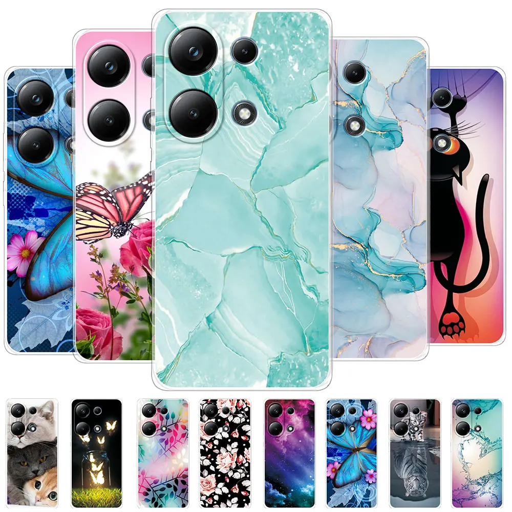 Per Xiaomi Poco M6 Pro Custodia Custodia Morbida In Silicone Trasparente Per Xiaomi Poco M4 Pro Protect Cover Coque Xiaomi Poco M3 Pro Fundas