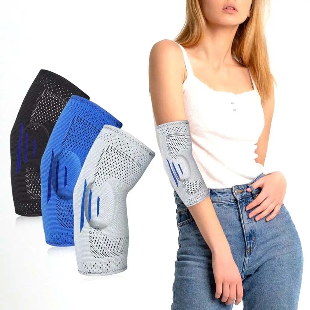 1pcs Elbow Brace Compression Support Elbow Sleeve Pad for Tendonitis Tennis Basketball Volleyball Protector Reduce Pain elbow brace,elbow strap,elbow pads