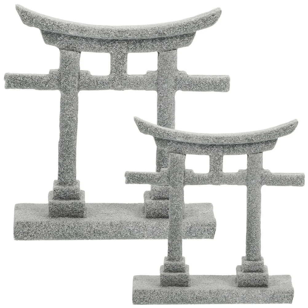 

Japanese Torii Gate Mini Torii Gate Japanese Shinto Altar Shelf Miniature Shrine Japan Fish Tank Stone Bridge Landscape