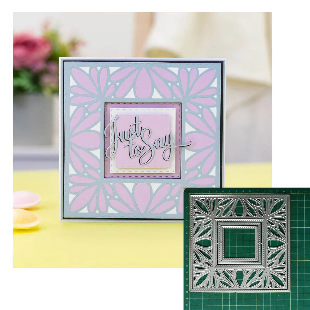 

Background Framework Metal Cutting Dies DIY Scrapbooking Craft Embossing Decorative Paper Cards