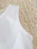 4Pcs Summer Children's Unisex Vest Top Baby Boys Girls Pure Solid Colors Sleeveless Casual sporty Tank Top Clothing  For 1-2Y 5