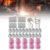 Cutter Torch Consumables Spring Spacer Guide Welding Torch Accessory Ceramic Cap Cutting Torch Tip Nozzles Consumables for SG-55 1