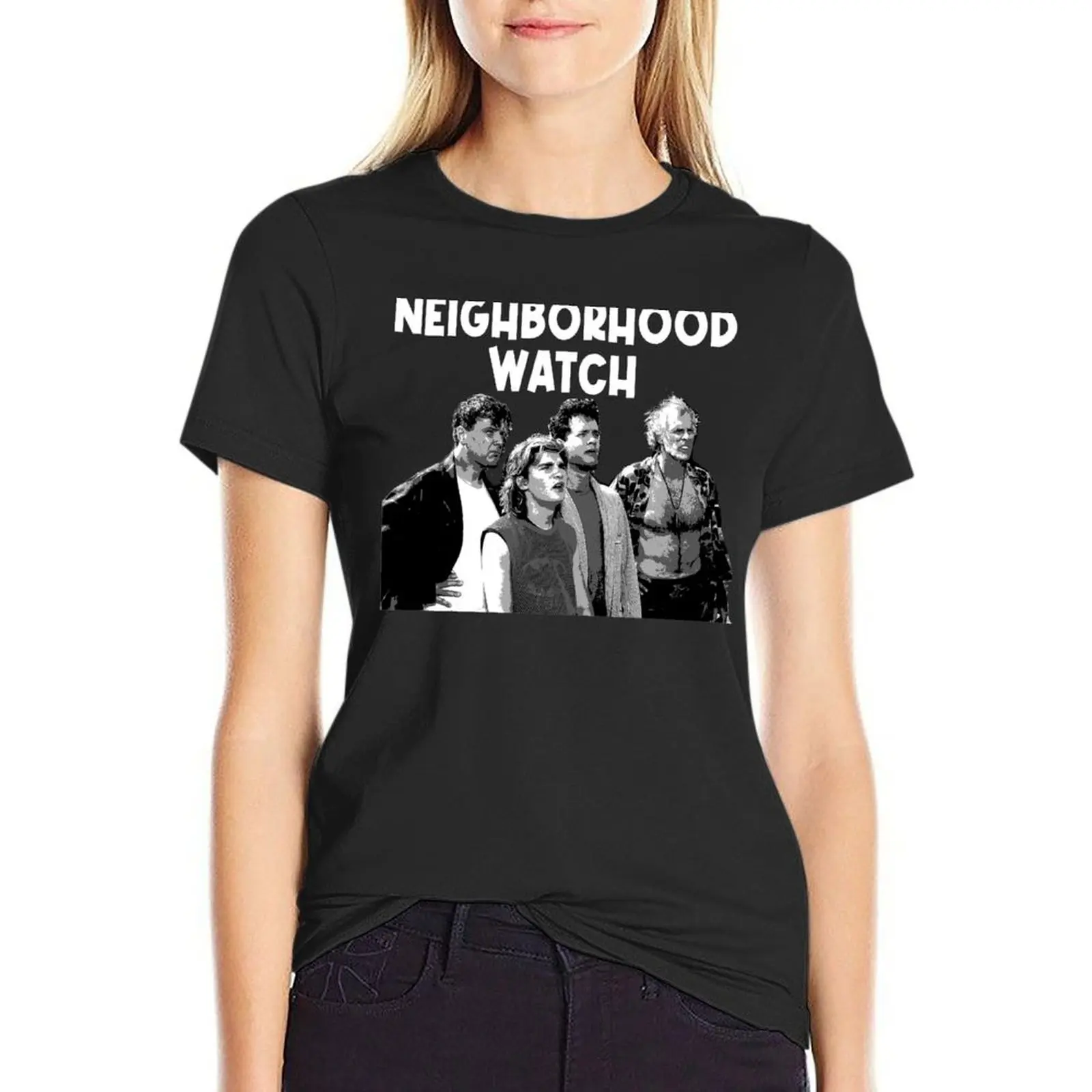 

Neighborhood Watch T-Shirt Aesthetic clothing Blouse oversized Women's tops