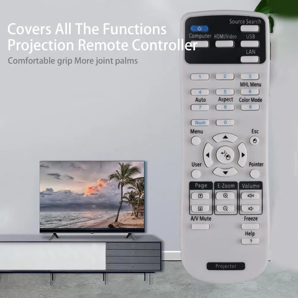 Smart Remote Control Comfortable Grip Universal Projector Remote