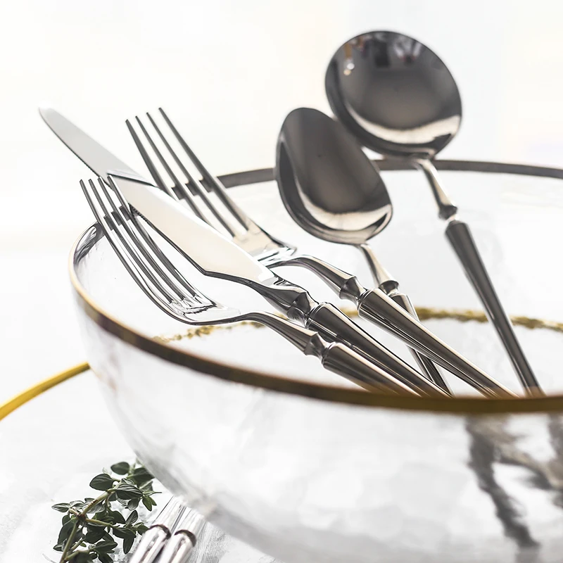 304 Stainless Steel Cutlery Set Dinner Knife Dessert Fork Spoon cutlery set,western style cutlery set,stainless steel cutlery set