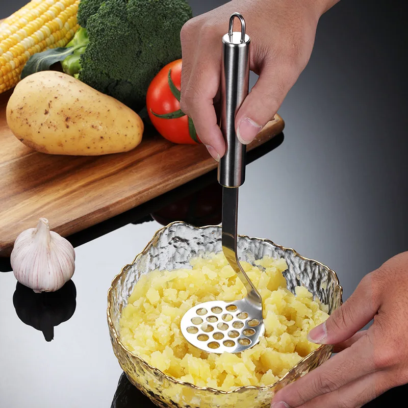 Stainless Steel Potato Mashers High Quality Thickened Potatoes Mud Press Manual Crusher Kitchen Fruit Vegetable Cutter Tools